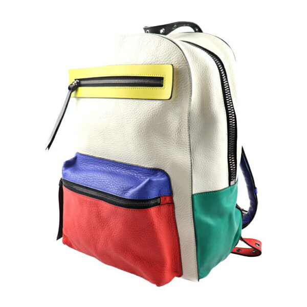 2027053007307 2 Christian Louboutin Backpack Leather Multicolor White