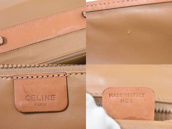 2100020000009780 9 Celine Macadam Shoulder Bag Beige