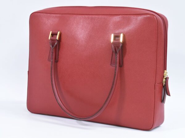 2100020000010140 2 Burberry Leather Business Bag Red