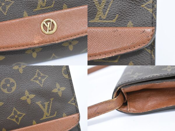 2100020000011010 4 Louis Vuitton Bordeaux 24 Monogram Shoulder Bag Brown