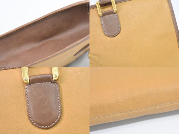 2100020000011023 4 Loewe Anagram Briefcase Leather Beige