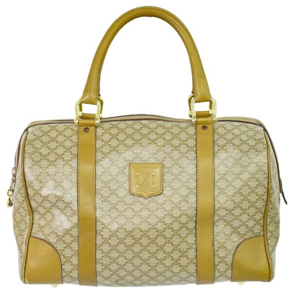 2100020000012296 1 Celine Macadam Mini Bag Beige