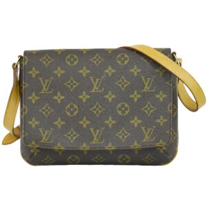 2100020000012596 1 Louis Vuitton Pochette Twin GM Shoulder Bag Clutch Bag 2way Monogram Brown