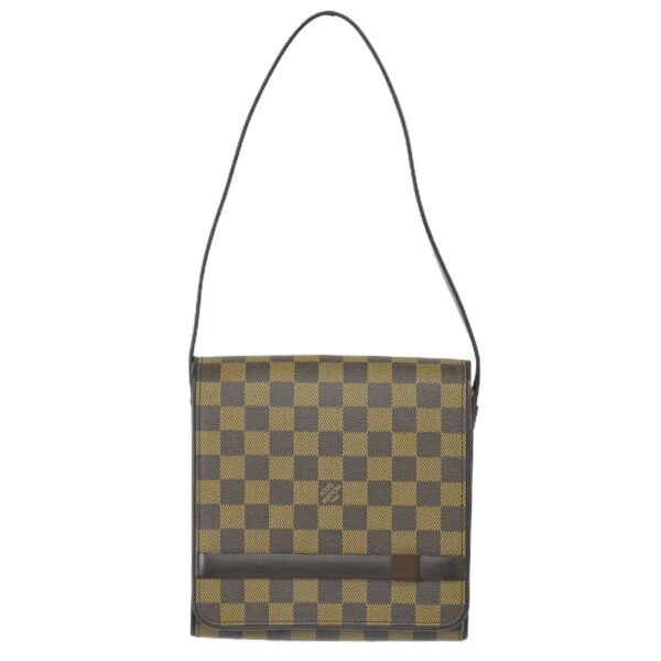 2100020000013596 1 Louis Vuitton Tribeca Mini Damier Ebene Shoulder Bag Brown