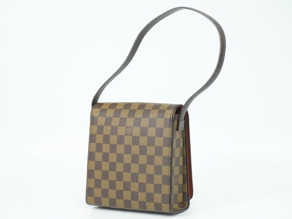 2100020000013596 2 Louis Vuitton Tribeca Mini Damier Ebene Shoulder Bag Brown