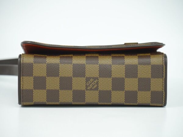 2100020000013596 3 Louis Vuitton Tribeca Mini Damier Ebene Shoulder Bag Brown