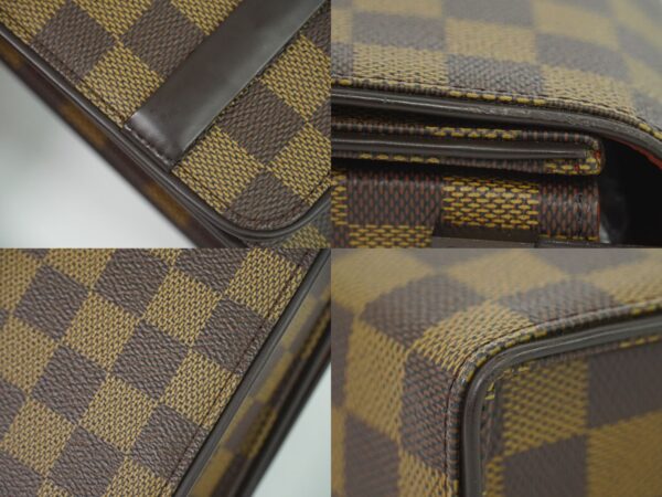 2100020000013596 4 Louis Vuitton Tribeca Mini Damier Ebene Shoulder Bag Brown