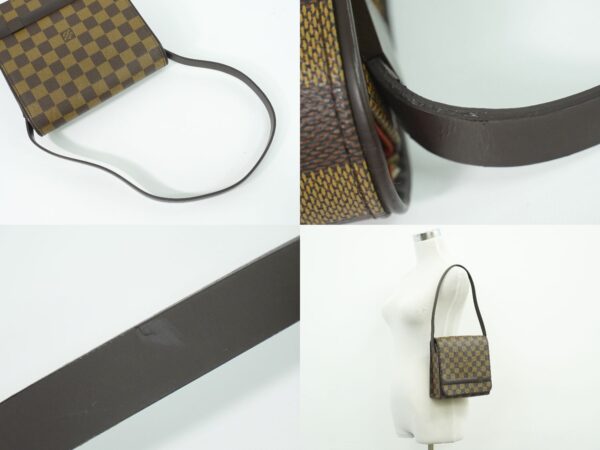 2100020000013596 5 Louis Vuitton Tribeca Mini Damier Ebene Shoulder Bag Brown