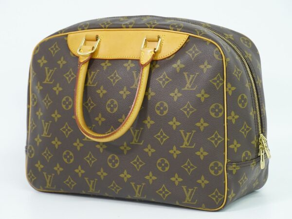 2100020000013629 2 Louis Vuitton Deauville Monogram Handbag Brown