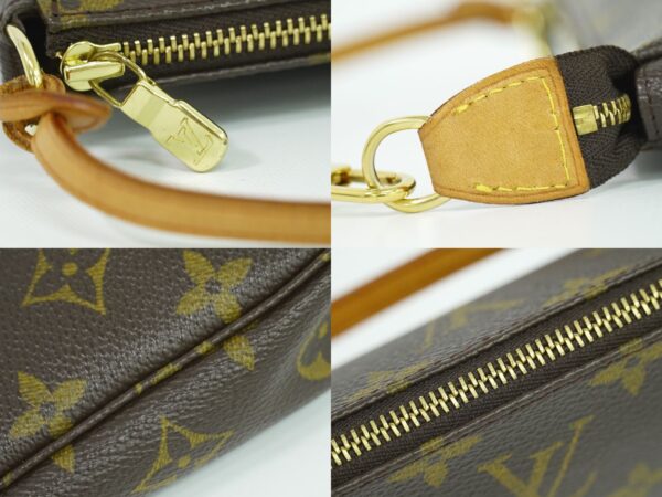 2100020000014403 4 Louis Vuitton Pochette Accessoire Monogram Pouch Brown