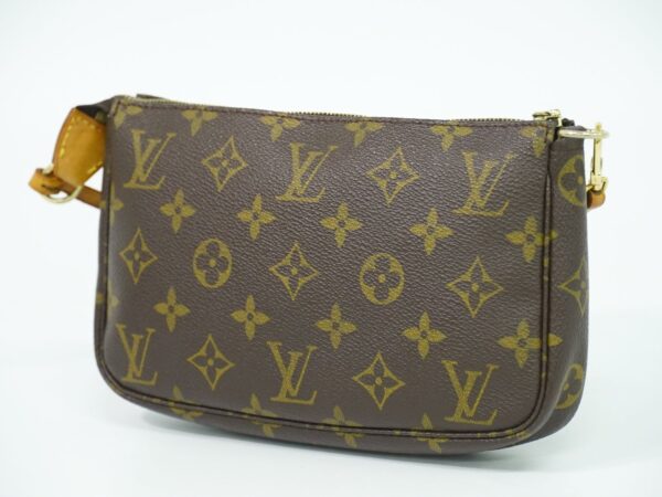 2100020000014859 2 Louis Vuitton Pochette Accessoire Monogram Accessory Pouch Brown