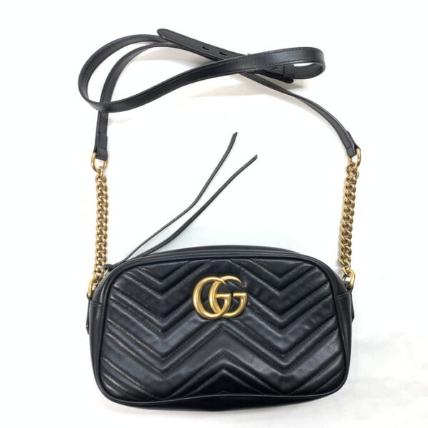 2100050000206407 1 Gucci Quilted Small Shoulder Bag Black