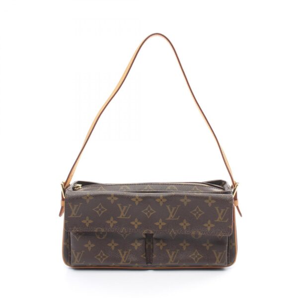 2120700080411 1 Louis Vuitton Viva Cite MM Shoulder Bag Leather Monogram Brown