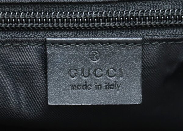 21731026 8 Gucci GG Velvet Loop Tote Handbag Black Silver