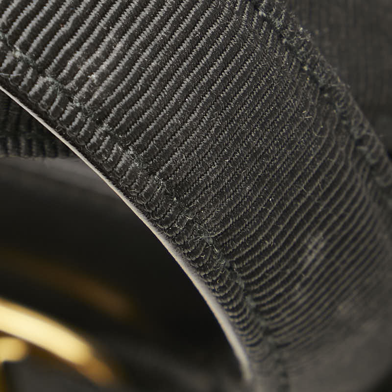 Salvatore Ferragamo Vara Ribbon Handbag Leather Gold Black - Image 6