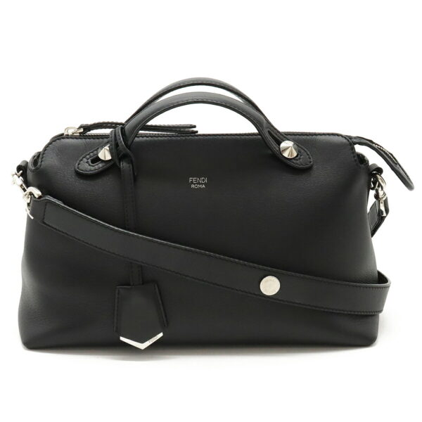 22470120 1 Fendi By The Way Handbag Leather Black Silver