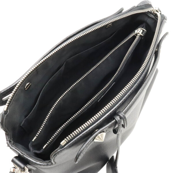 22470120 6 Fendi By The Way Handbag Leather Black Silver