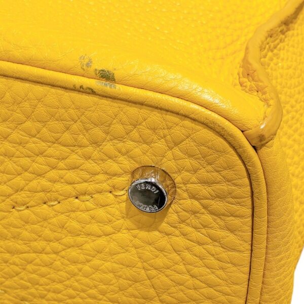 2300040448045 13 Fendi Anna Small Selleria Calf Shoulder Bag Yellow