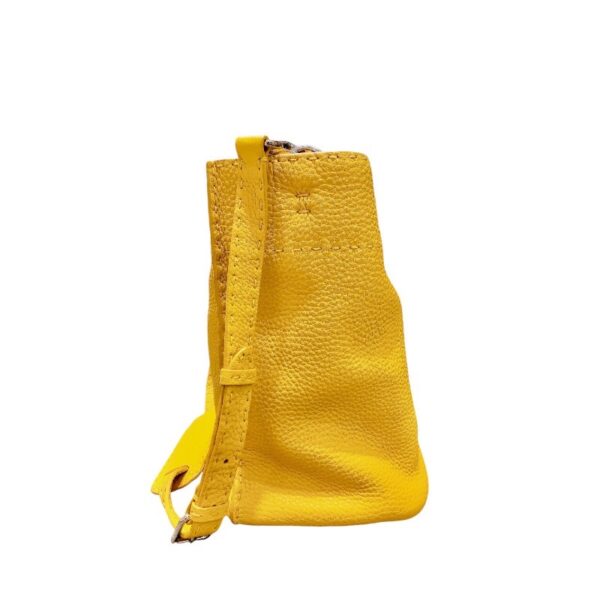 2300040448045 5 Fendi Anna Small Selleria Calf Shoulder Bag Yellow