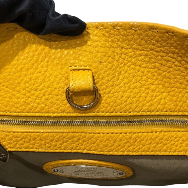 2300040448045 9 Fendi Anna Small Selleria Calf Shoulder Bag Yellow