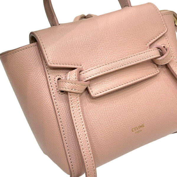 2300040727232 13 Celine Pico Belt Bag Calf Leather Pink