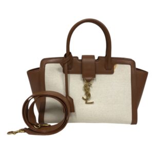 Saint Laurent Downtown Baby Handbag Ivory Brown