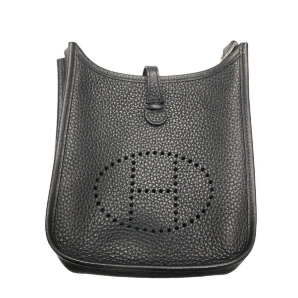 23037162 02 Hermes Evelyn TPM Shoulder Bag Taurillon Clemence Black