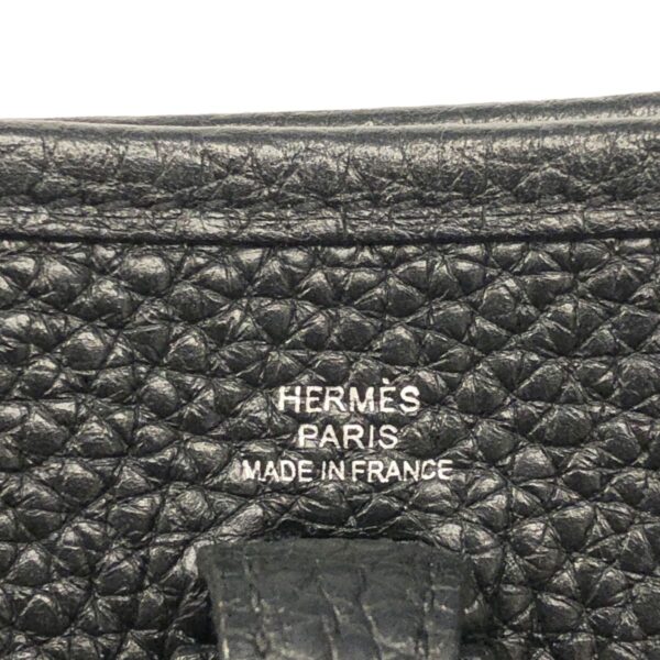 23037162 08 Hermes Evelyn TPM Shoulder Bag Taurillon Clemence Black