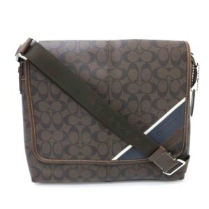 Coach Signature Heritage Stripe Messenger Bag