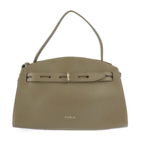 2410073001034 2 Furla Margherita Handbag Leather Fango