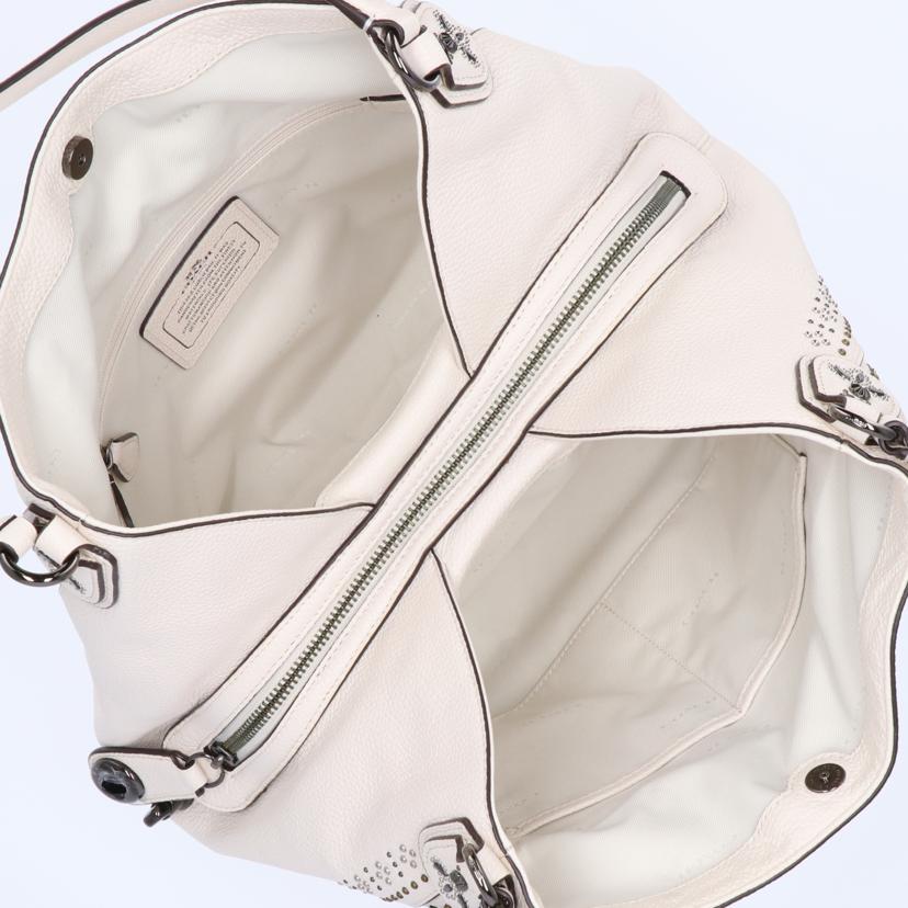 Coach Leather Tote White - Image 5