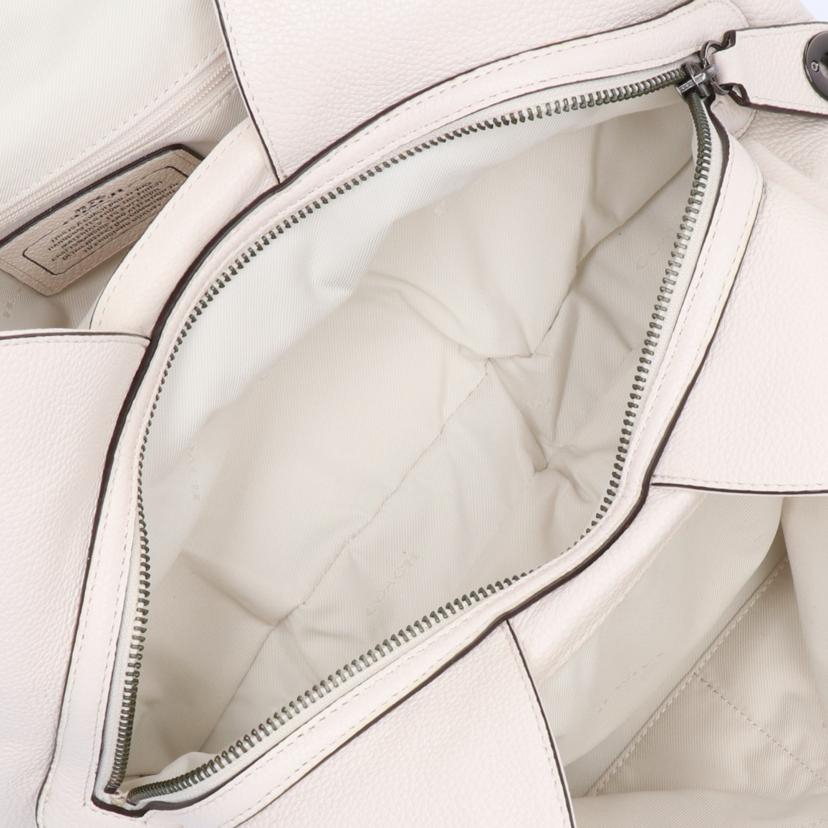 Coach Leather Tote White - Image 6