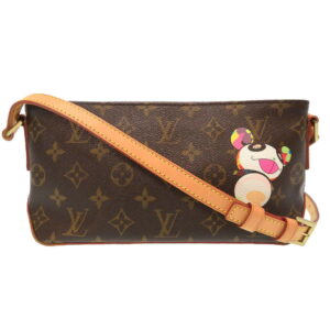 2d0032bzs5 1 Louis Vuitton Looping MM Monogram Shoulder Bag Brown