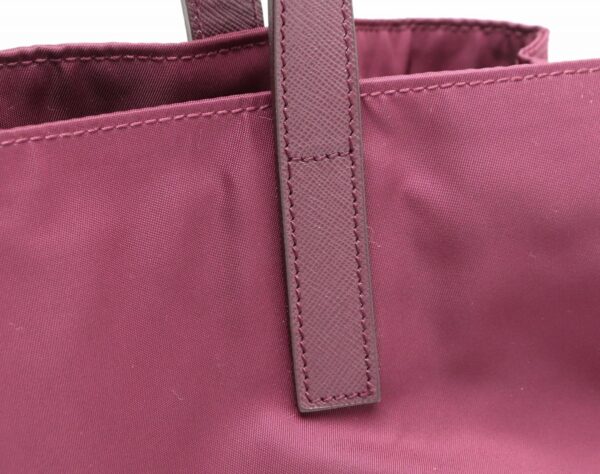 31801566 6 Prada Tote Bag Nylon Leather Bordeaux