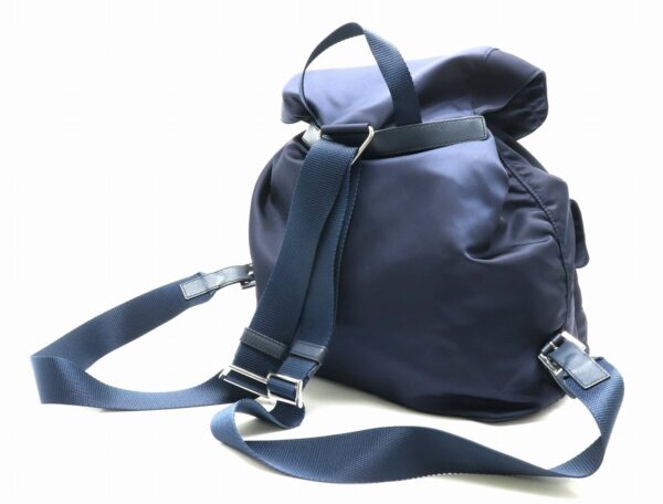 31832032 1 Prada Backpack Nylon Leather Navy Blue