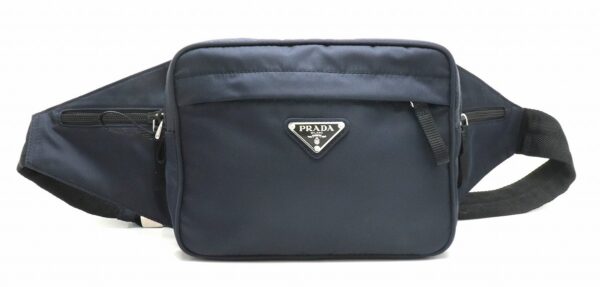 31841961 Prada Waist Bag Nylon Navy Blue