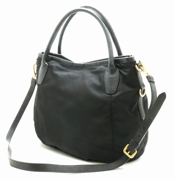 31870849 1 Prada Handbag 2WAY Nylon Leather Black