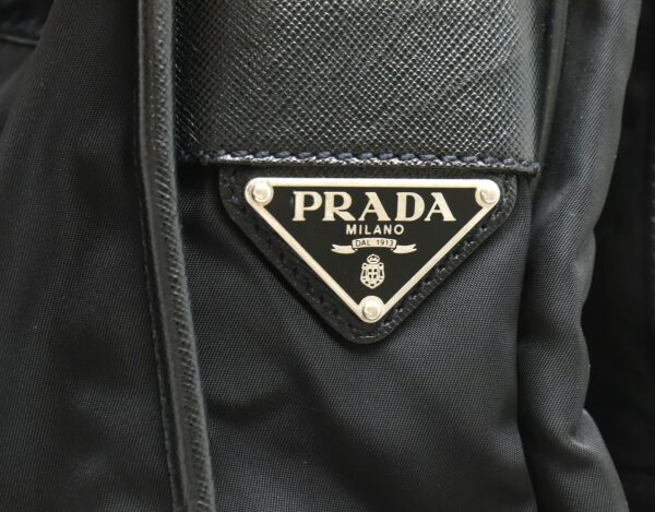 31880533 8 Prada Shoulder Bag Nylon Leather Black