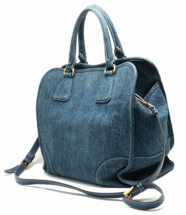 31901720 1 Prada Tote Bag 2WAY Denim Blue