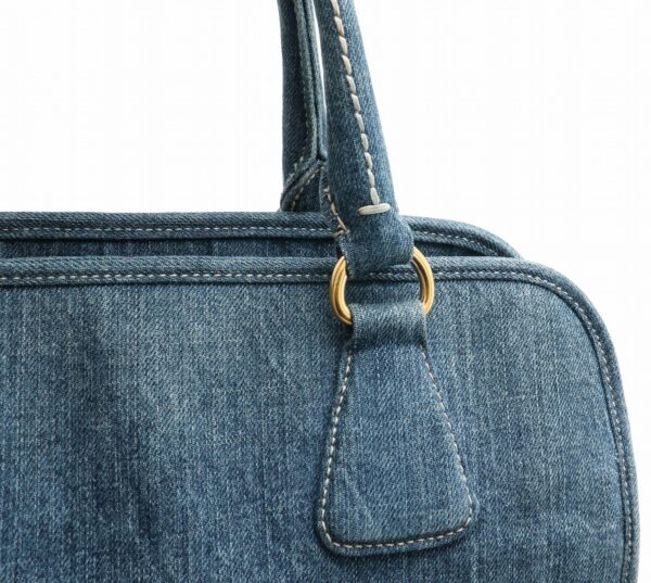 31901720 6 Prada Tote Bag 2WAY Denim Blue