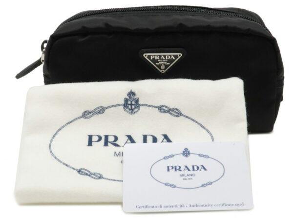 32001241 7 Prada Nylon Cosmetic Pouch Nero Black