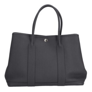 Hermes Garden Party PM Taurillon Clemence Tote Bag Graphite