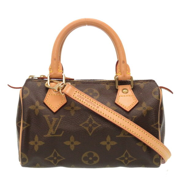 3b0080iii6 1 Louis Vuitton Monogram Mini Speedy 2WAY Handbag