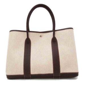 Hermes Garden Party PM Toile Ash Bag
