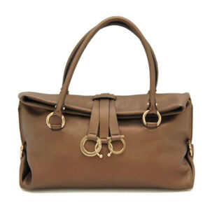 Ferragamo Leather Boston Handbag
