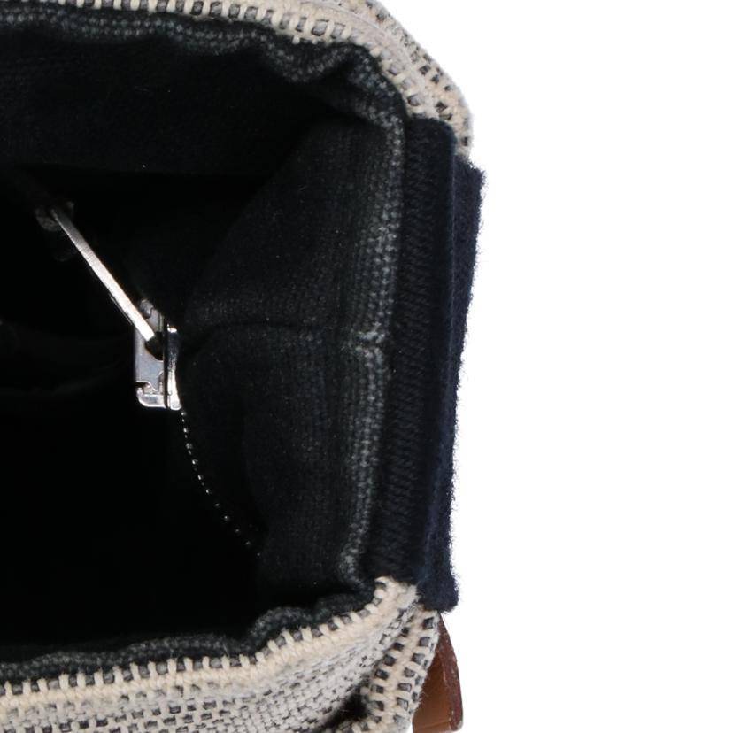 Hermes Saxo PM Toile Ash Shoulder Bag - Image 6