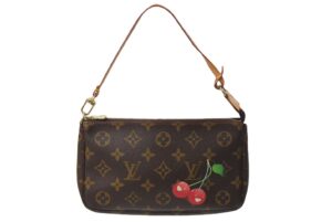 4c067134 d1 Louis Vuitton Pochette Accessoire Pouch Monogram Canvas Brown