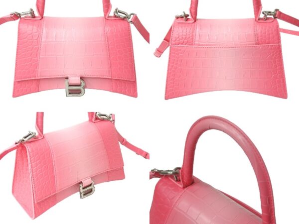 4c067607 d2 Balenciaga Hourglass 2WAY Handbag Pink