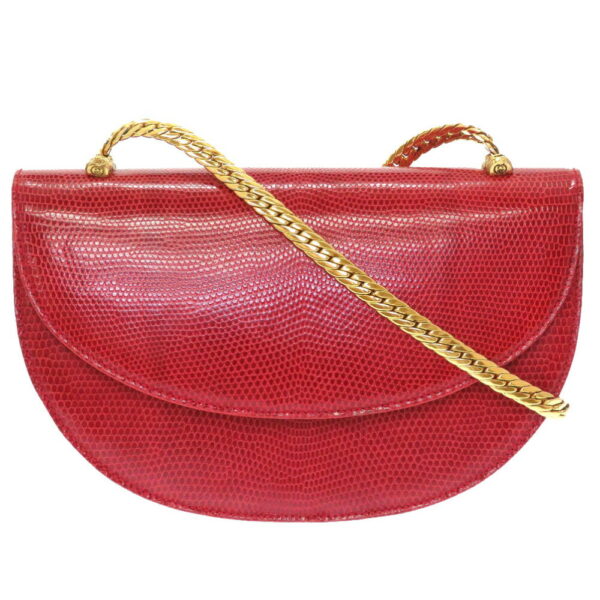 4f0053ss5 1 Gucci Lizard Bamboo Chain GG Shoulder Bag Red