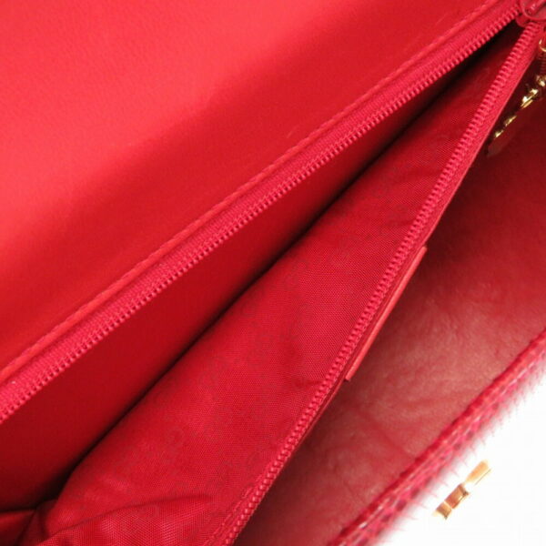 4f0053ss5 6 Gucci Lizard Bamboo Chain GG Shoulder Bag Red